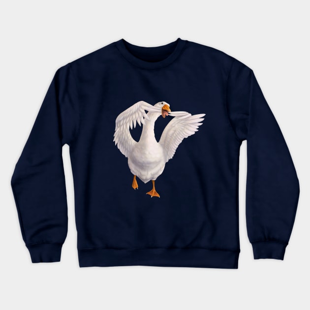 Silly Goose Crewneck Sweatshirt by Mehu Art